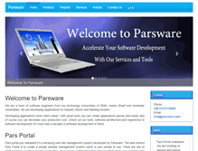 Tablet Screenshot of parsware.com